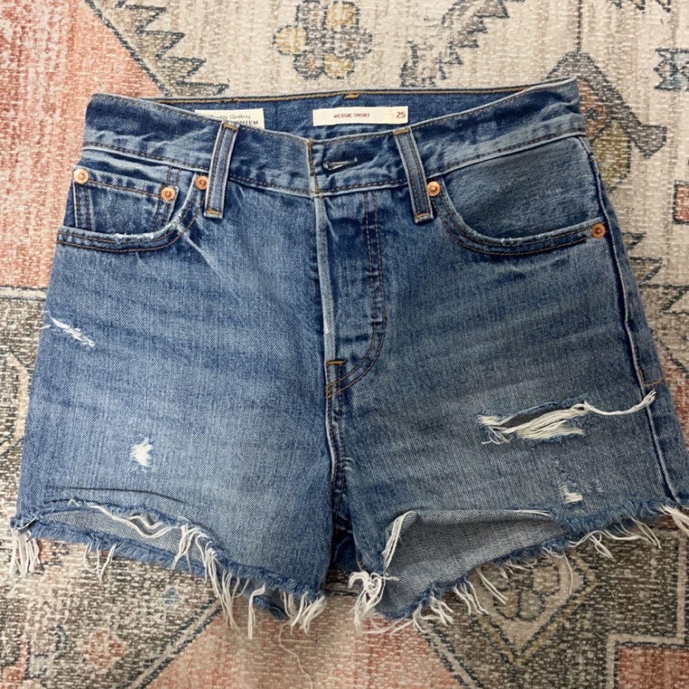 Levi Wedgie Denim Shorts